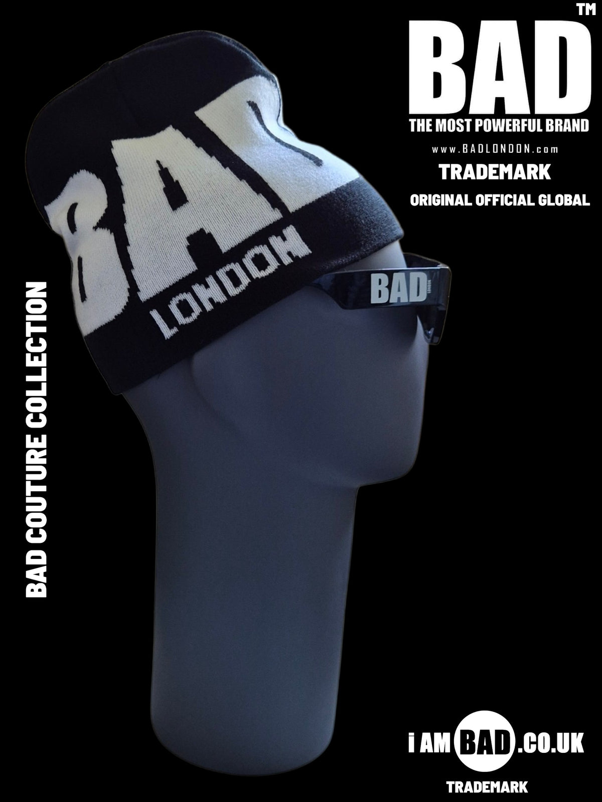BAD Trademark Brand Original Official Global Headwear Beanie BAD Man Lifestyle BAD Woman Lifestyle. Only The BAD.
